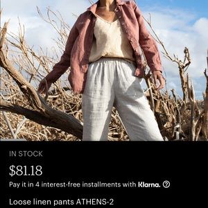 NotPerfectLinen Athens2 pant